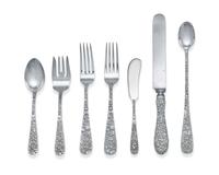 An American Silver Assembled Flatware Service