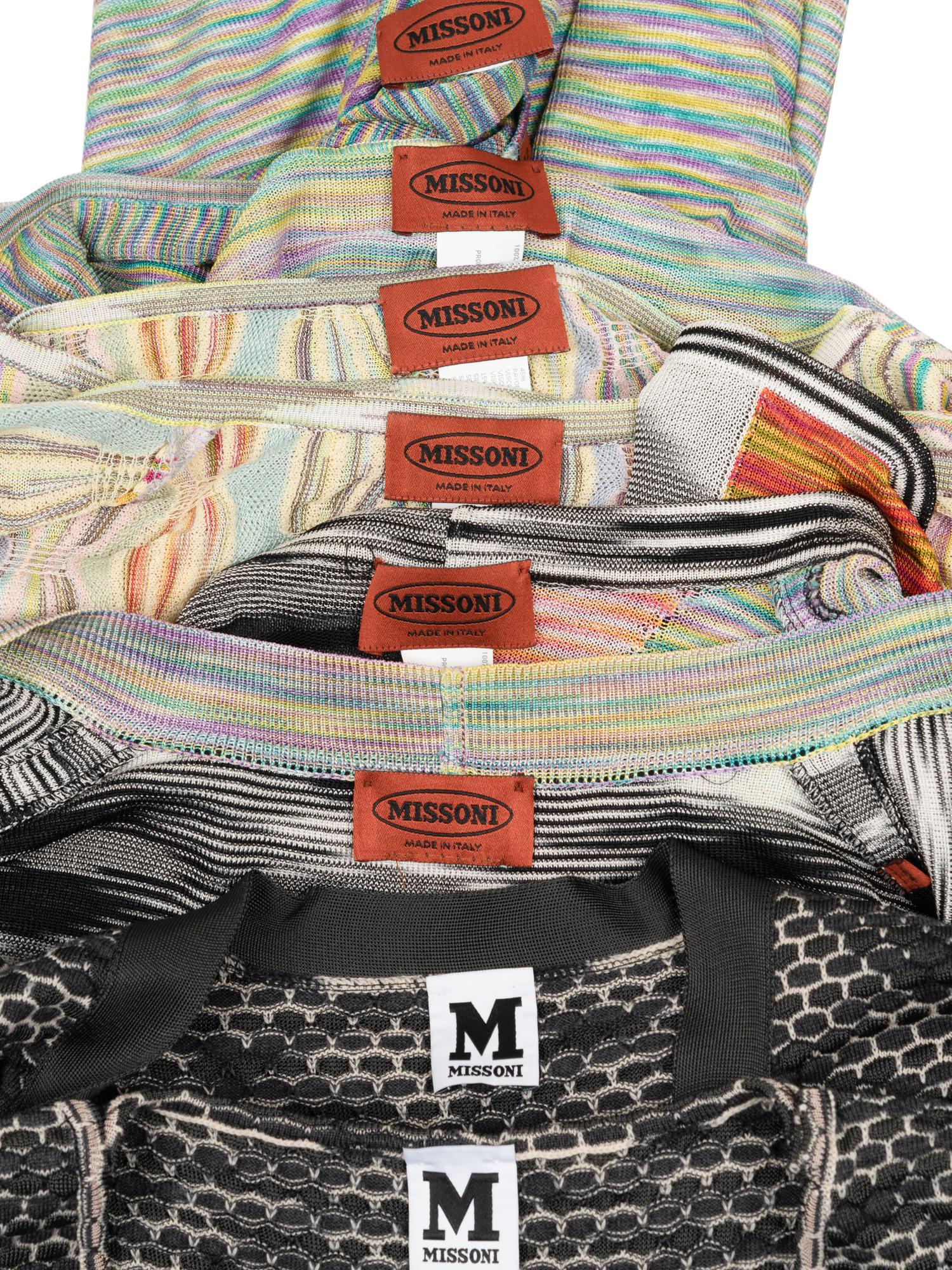 Collection of Eight Missoni Knit Pieces, 1990-2000s