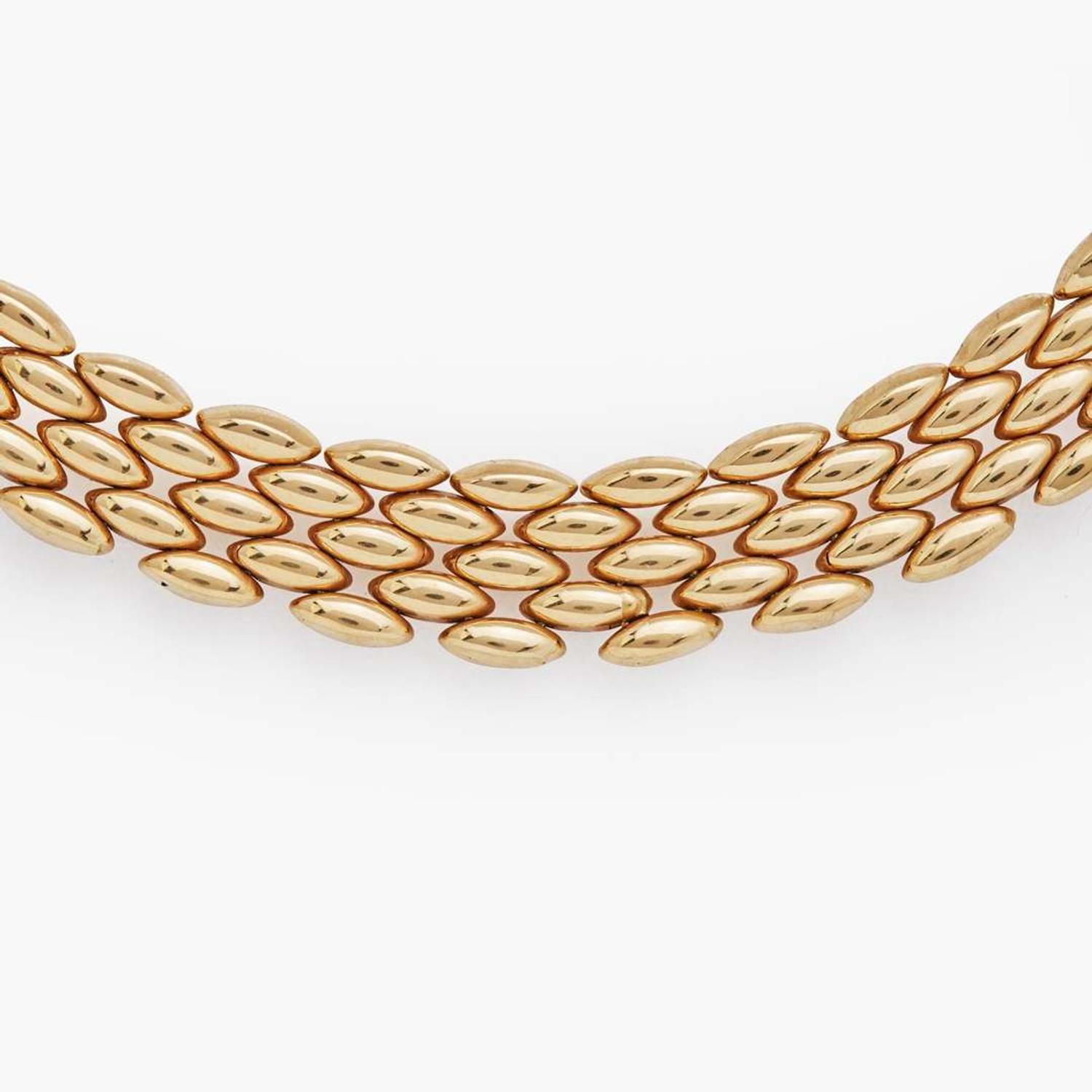 A 14K Yellow Gold Panther-Link Necklace