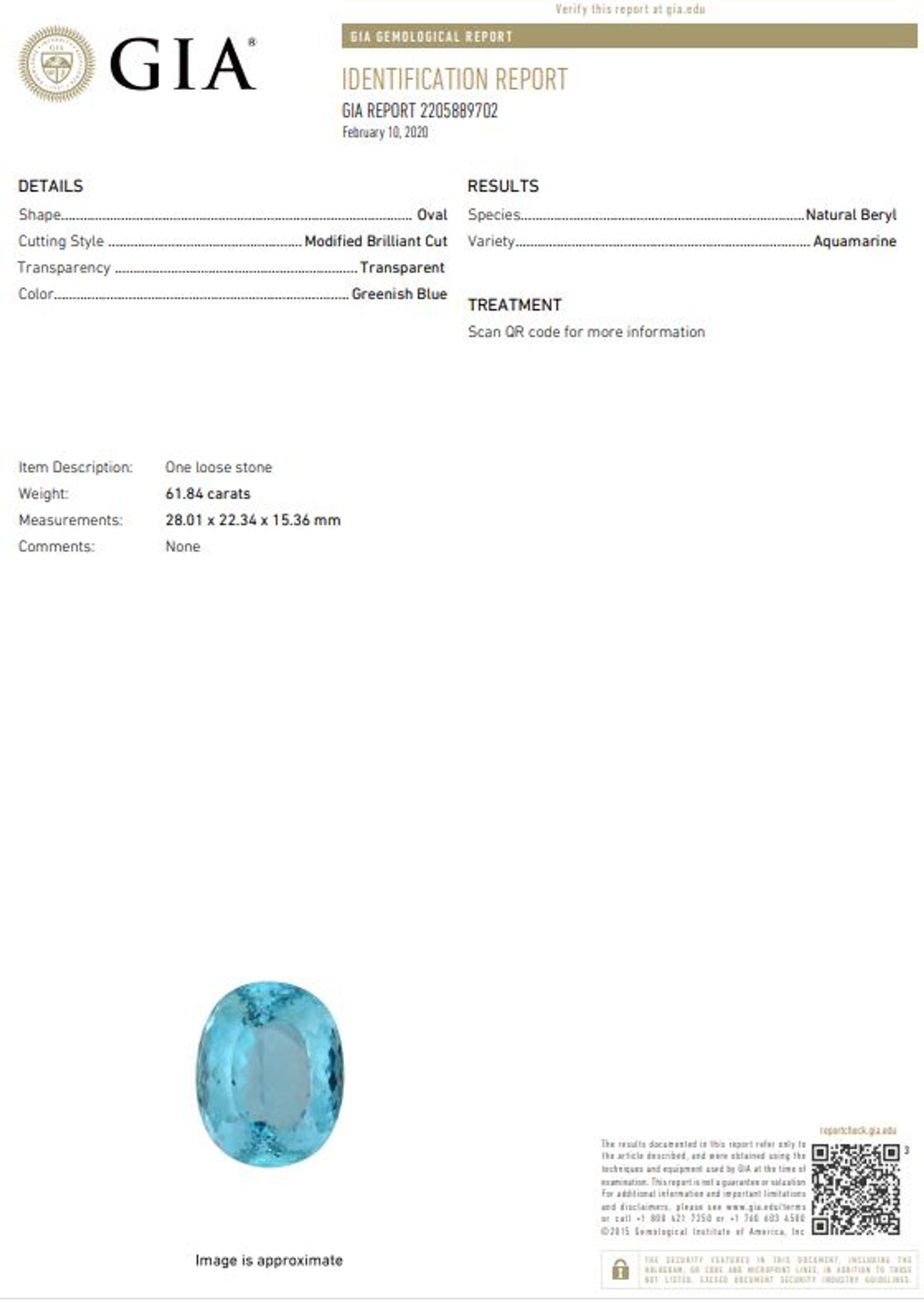 AQUAMARINE PENDANT