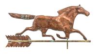 A Molded Copper Horse Weathervane Width 30 1/2 inches. — LATE 19TH CENTURY