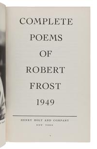 FROST, Robert (1874-1963). A group of 5 signed trade editions, comprising: