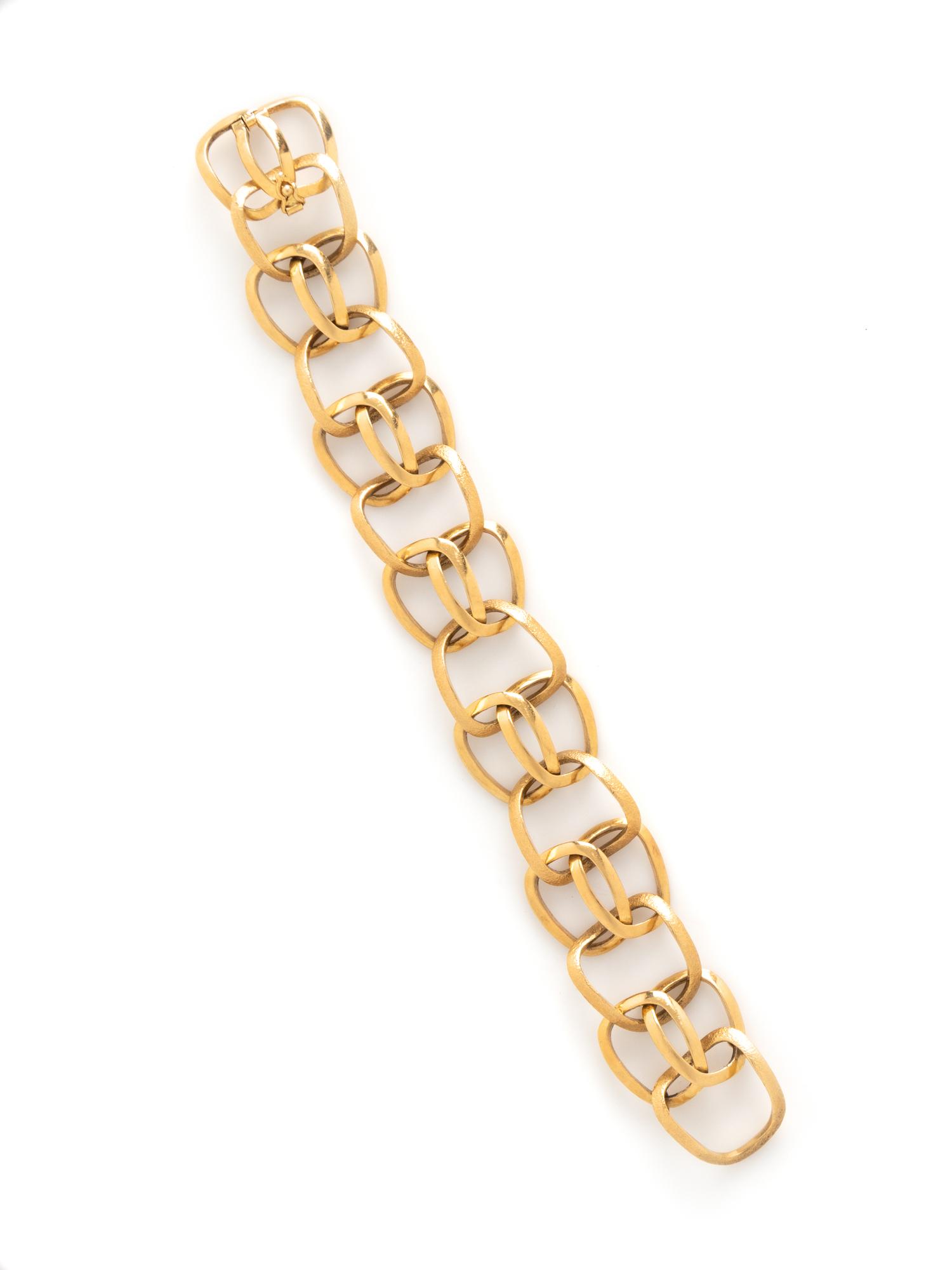 VALENTIN MAGRO, YELLOW GOLD LINK BRACELET