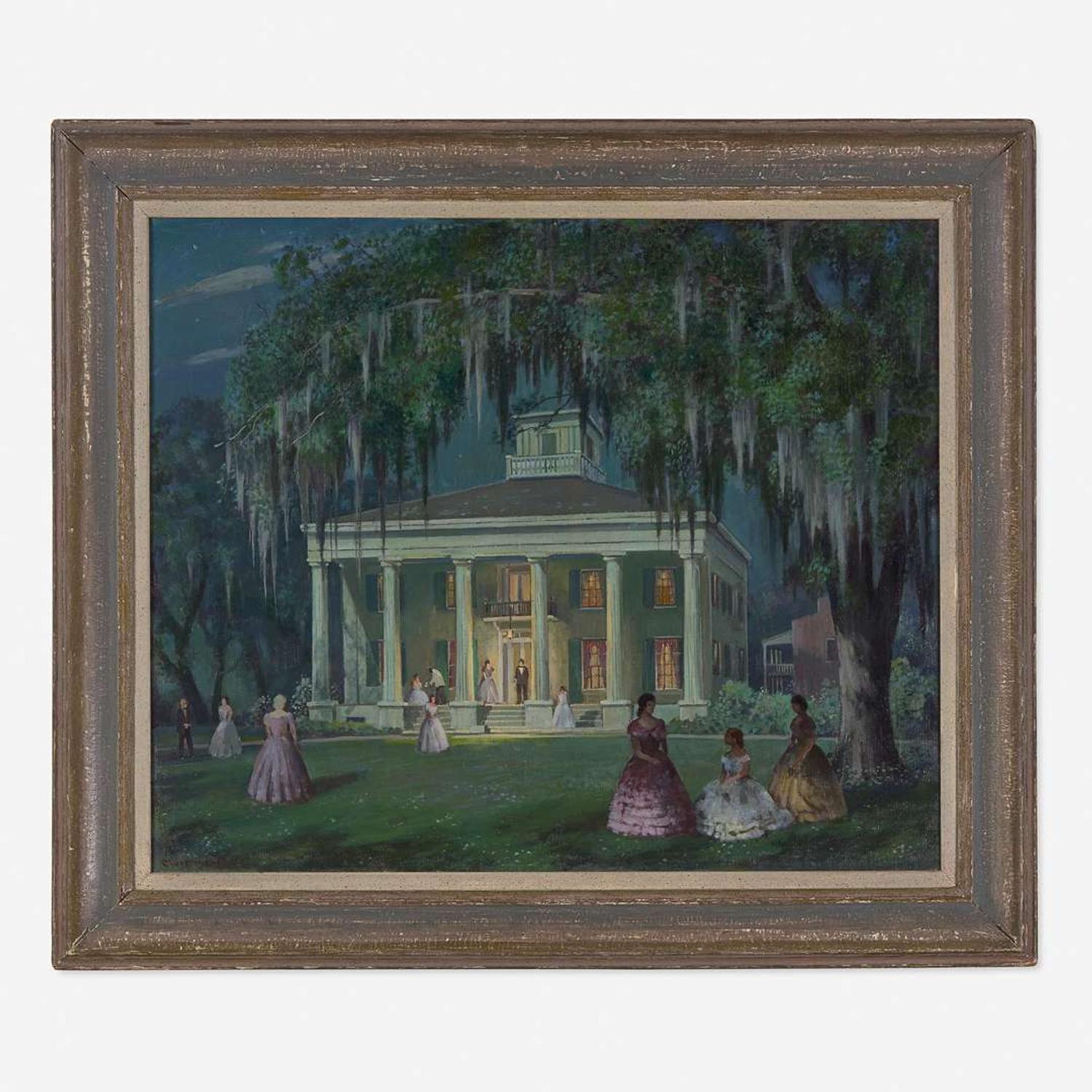Clarence Millet (American, 1897-1959) Devereaux Plantation - Summer Night