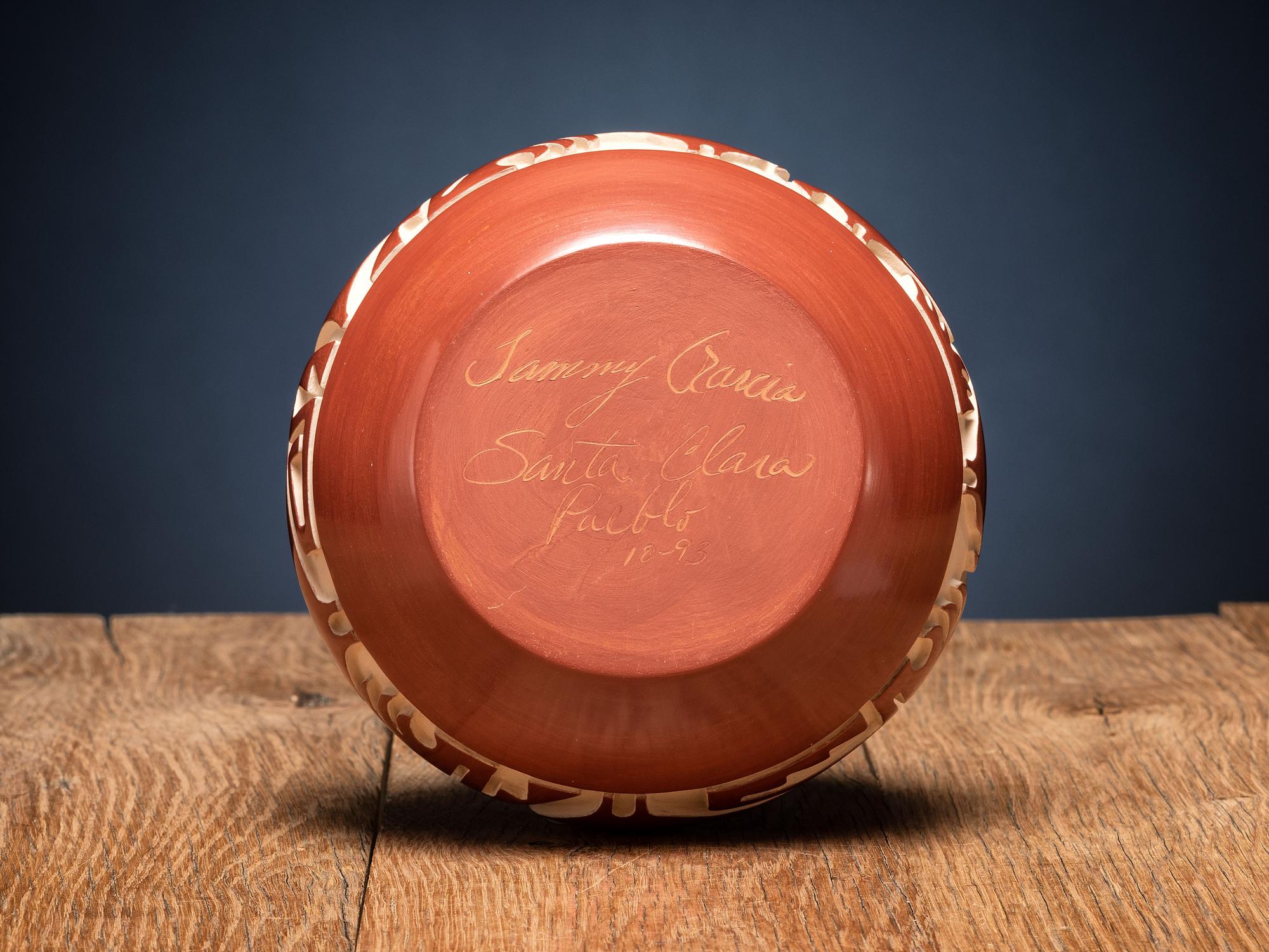 Redware Pottery Jar, with Turkeys