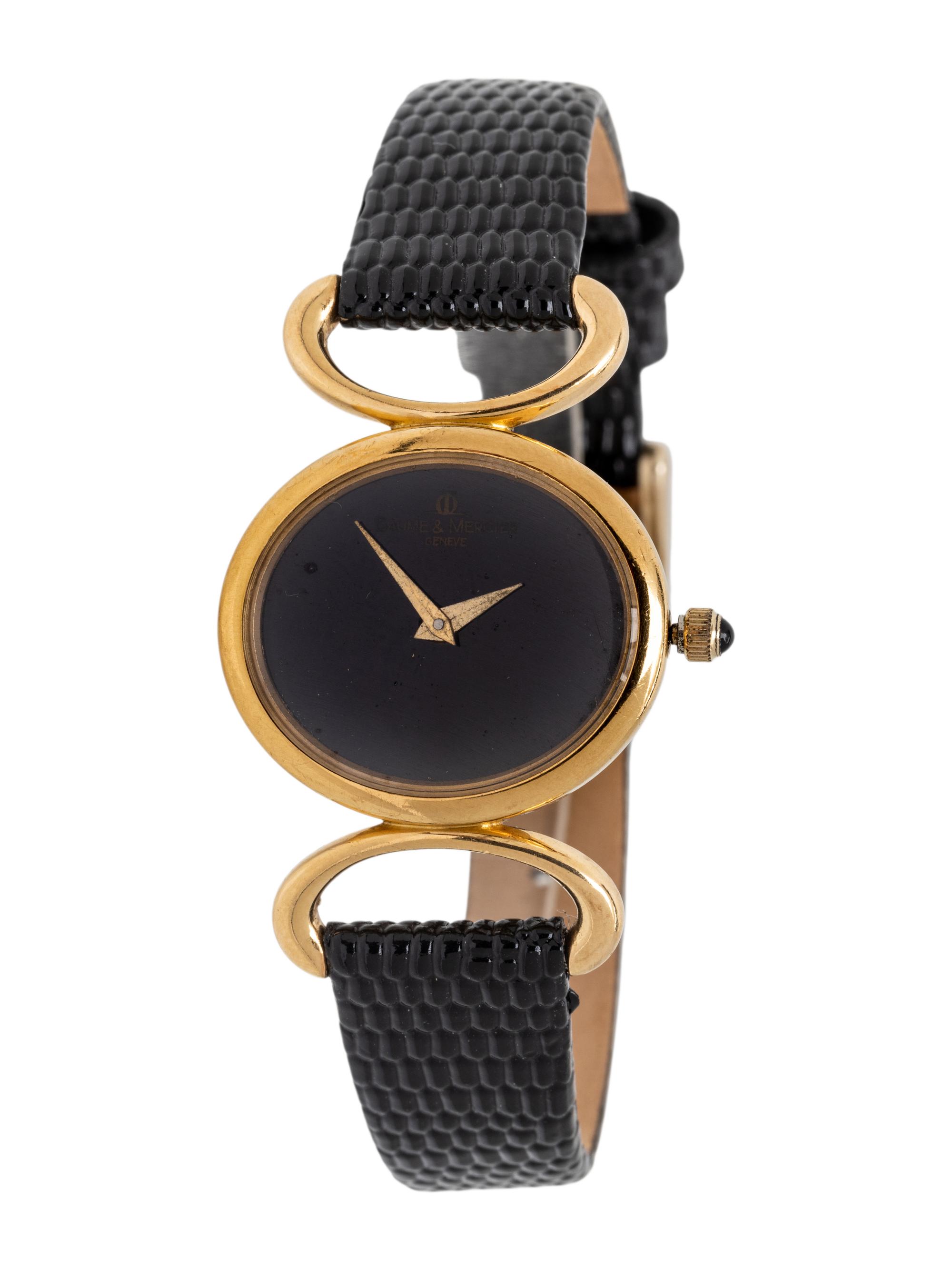 BAUME & MERCIER, YELLOW GOLD WATCH