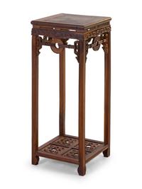A Chinese Jichimu Wood Square Side Stand