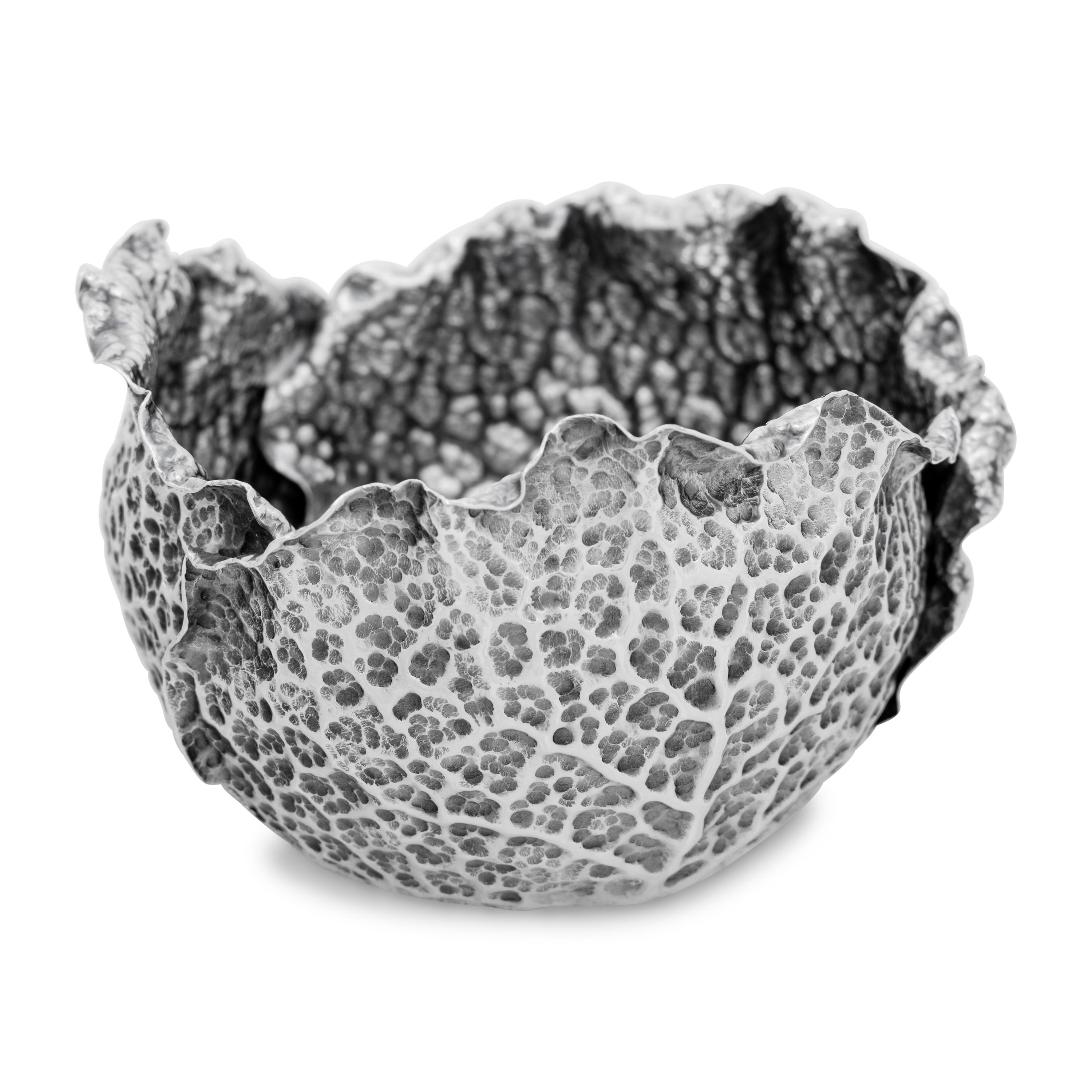 A Buccellati Silver Cabbage Bowl
