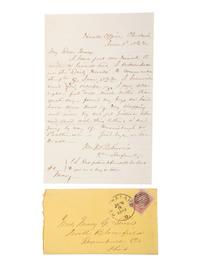 [CIVIL WAR]. A collection of 30 letters associated with West Point Cadet and 2nd Lieutenant Martin Van Buren Lewis, 8th US Infantry, and his wife. 1857 -1863.