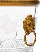 A French Gilt Bronze and Cut Glass Ice Bucket