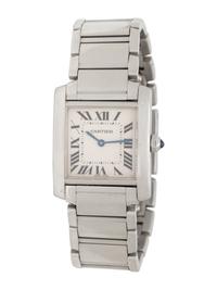 CARTIER, STAINLESS STEEL 'TANK FRANÇAISE' WATCH