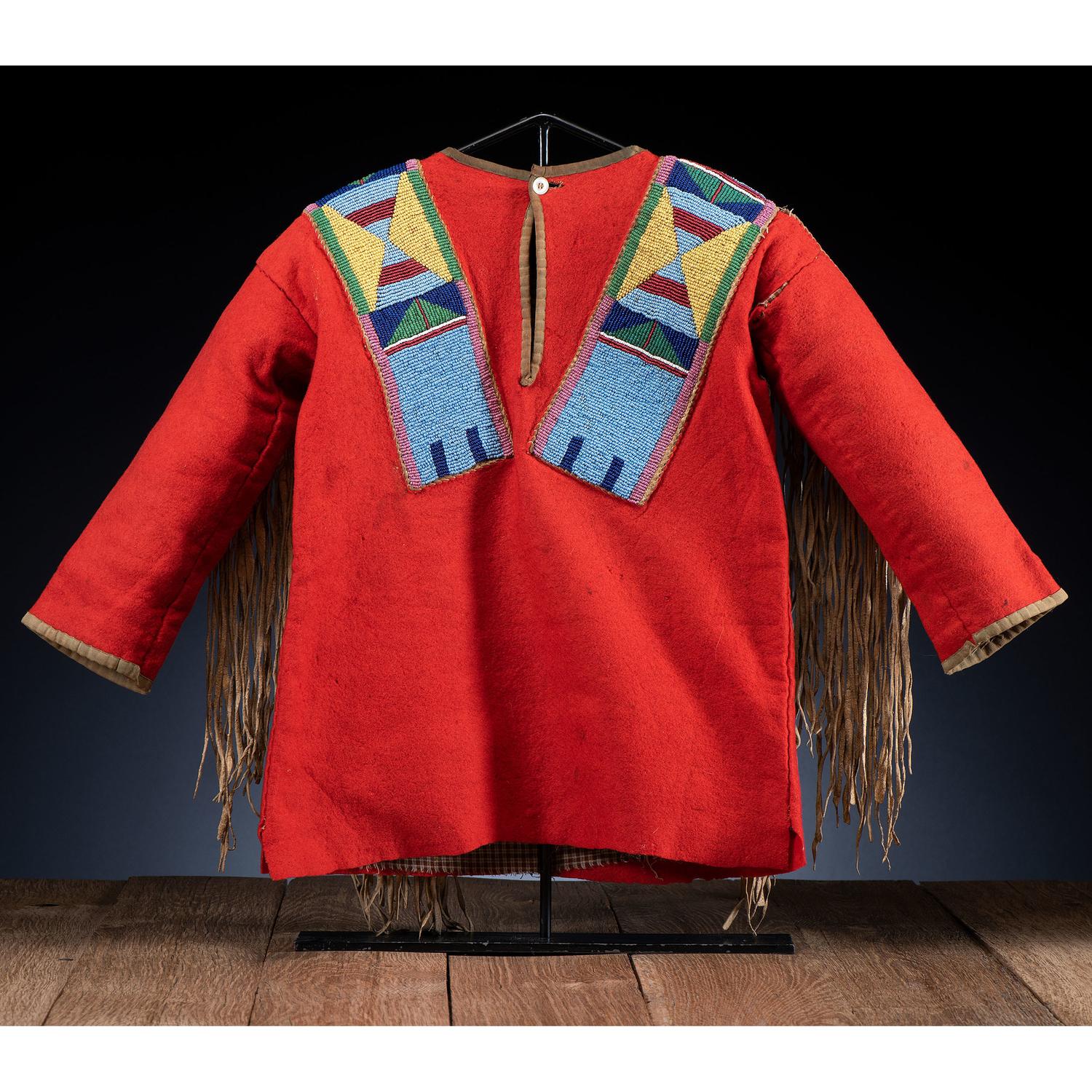 Apsáalooke (Crow) Child's Beaded Wool Shirt