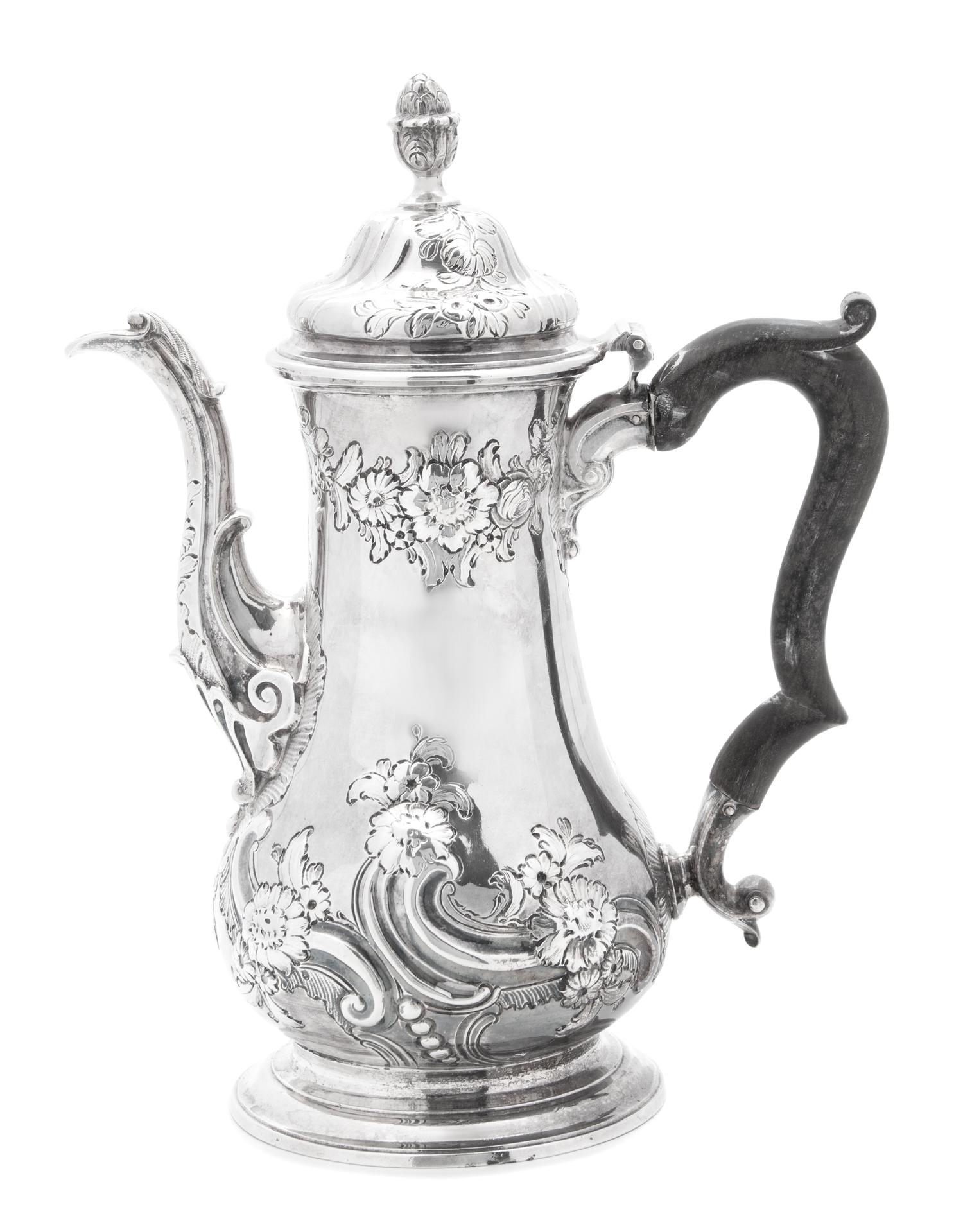 An English Silver Coffee Pot