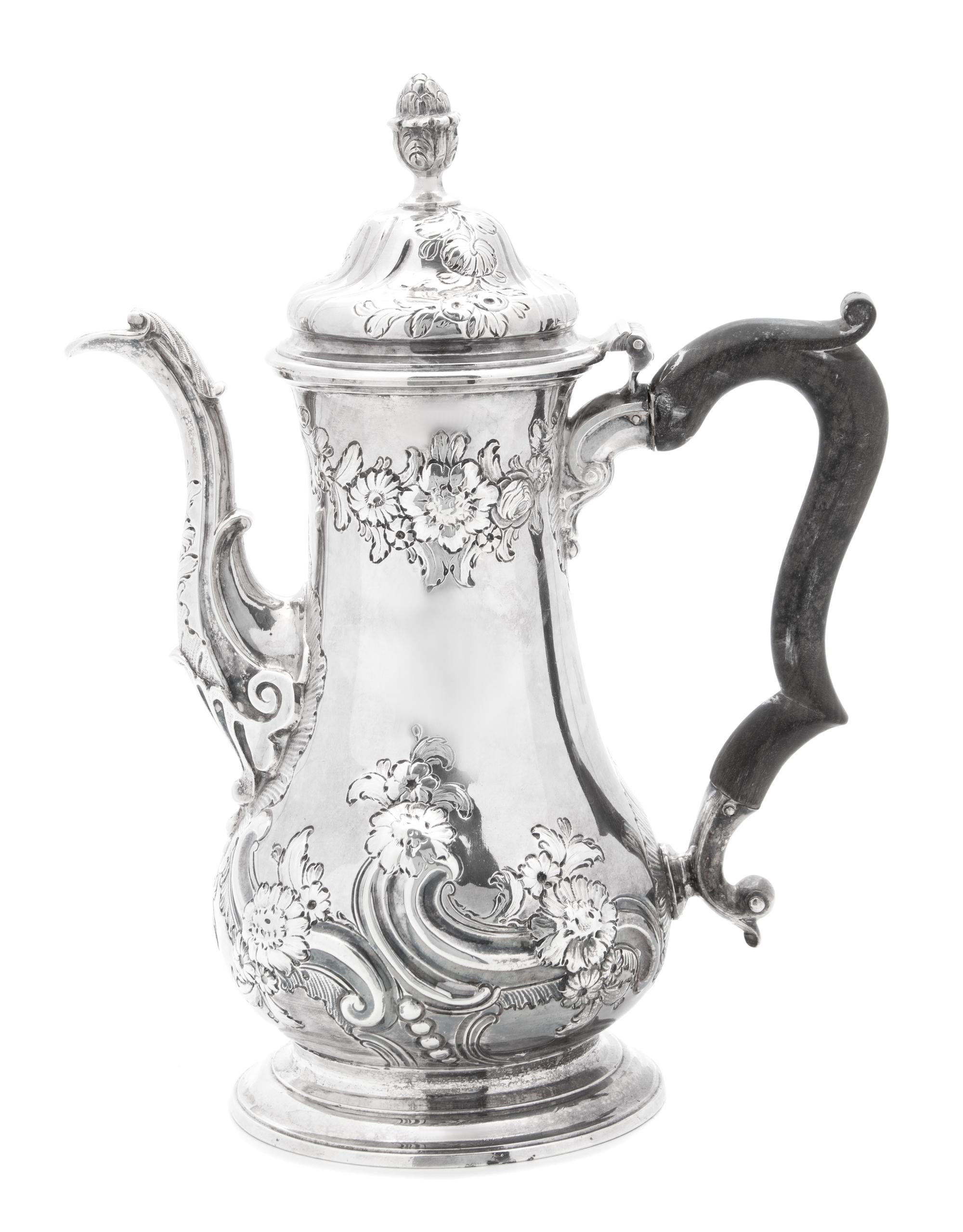 An English Silver Coffee Pot
