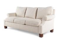 An A. Rudin Three-Seat Sofa with Beige Upholstery