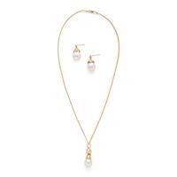 Collection of Cultured Pearl, Diamond, and Yellow Gold Jewelry