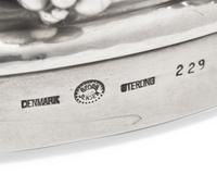 A Georg Jensen Silver Grapevine Pattern Coaster