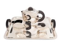 A Christofle Silverplate Tea Service — DESIGNED BY CHRISTIAN FJERDINSTAD, 20TH CENTURY