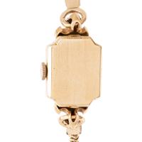 GIRARD-PERREGAUX, 14K YELLOW GOLD AND ENAMEL WATCH