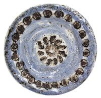 A Vallauris Glazed Earthenware Plate Diameter 12 1/2 inches. — PYOT, MID 20TH CENTURY