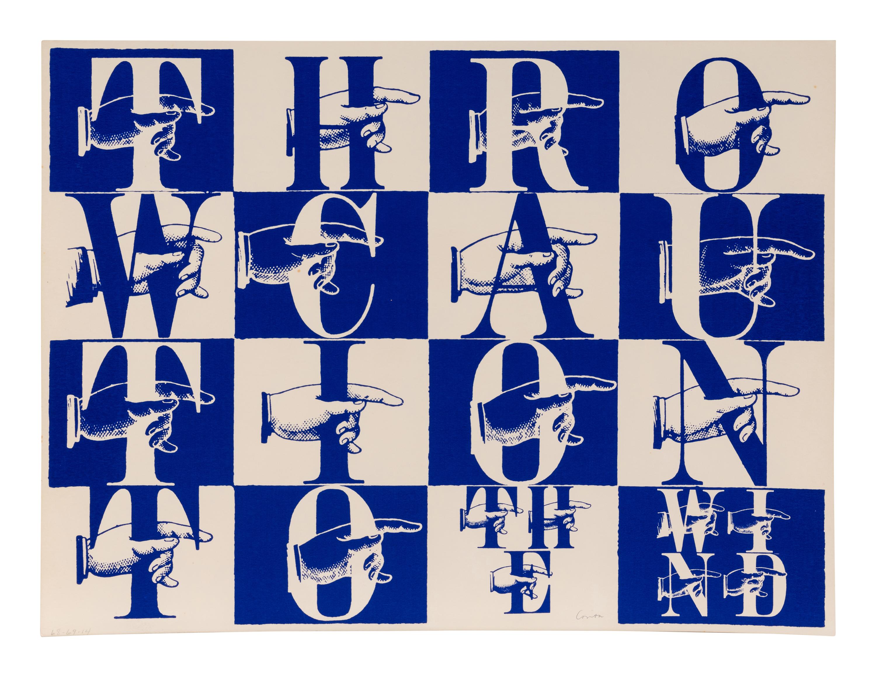 n is for caution (from Signal Code Alphabet ), 1968