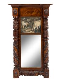 An American Classical Mahogany Mirror