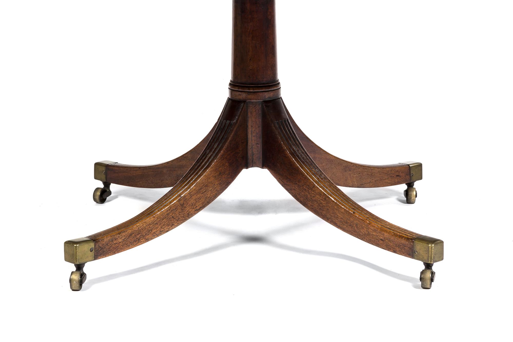 A George III Mahogany Breakfast Table Height 28 x width 64 1/4 x depth 46 inches. — 19TH CENTURY
