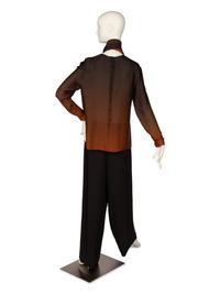 Loro Piana Leather-Trimmed Cashmere Shawl and Akris Three-Piece Ensemble