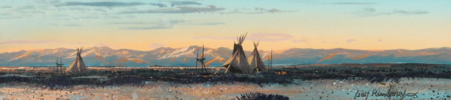 Guy Rowbury, (American, 20th Century), Two Landscapes