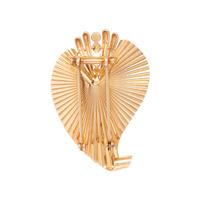 RETRO, YELLOW GOLD BROOCH