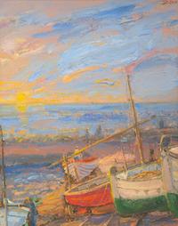 Fishing Boats on Shore