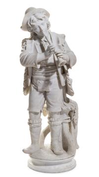 An Italian Marble Figure Height 40 1/2 inches. — 19TH CENTURY