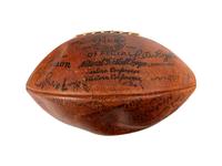 A 1961 Chicago Bears vs. Baltimore Colts Team-Signed Autograph Game Ball Presented to Mike Ditka Formerly Displayed at Mike Ditka's Restaurant