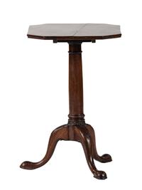 A Mahogany Tilt Top Candle Stand
