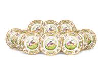 A Set of Twelve Limoges Porcelain Plates