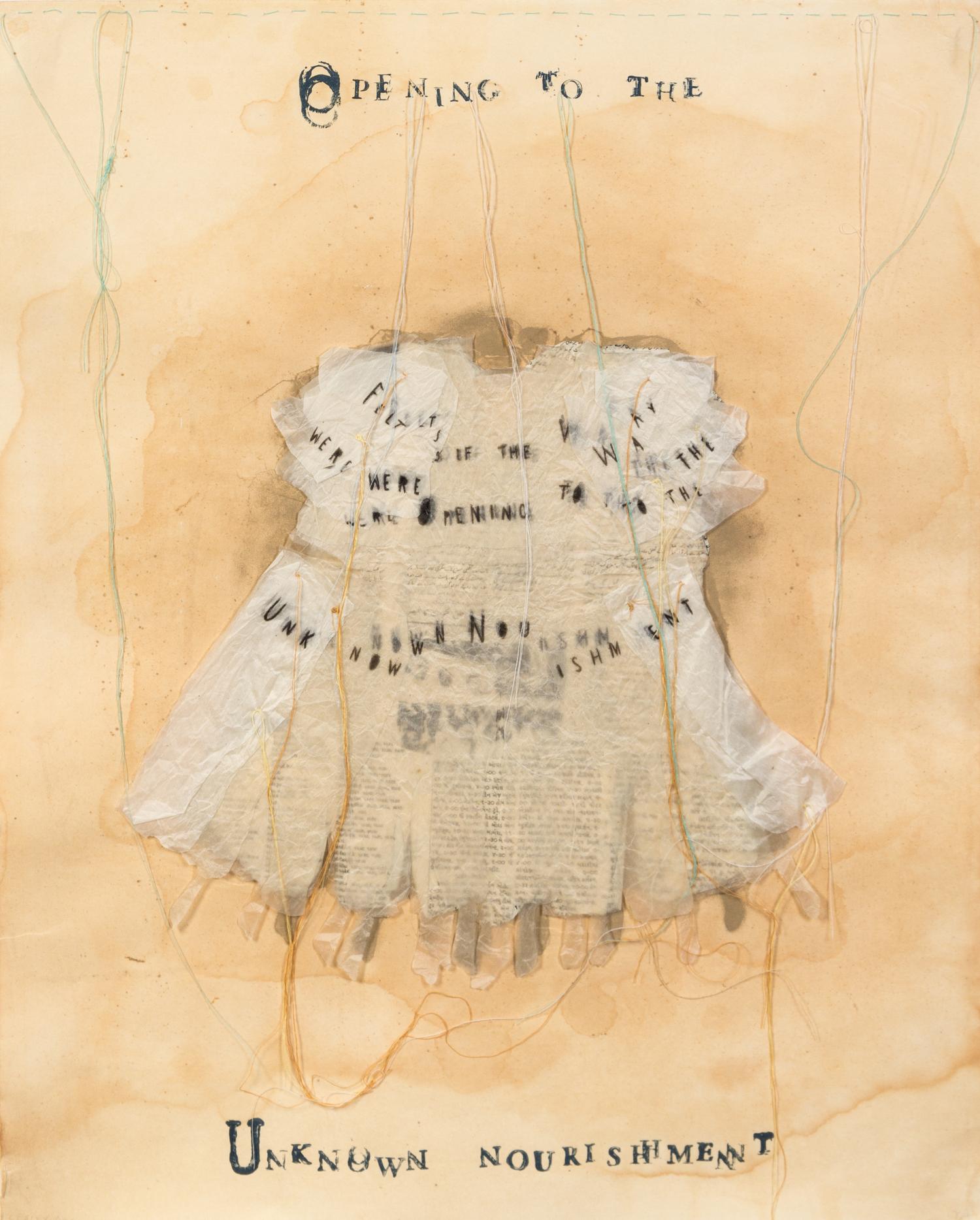 Lesley Dill, (American, b. 1950), Opening to the Unknown Nourishment, 2001