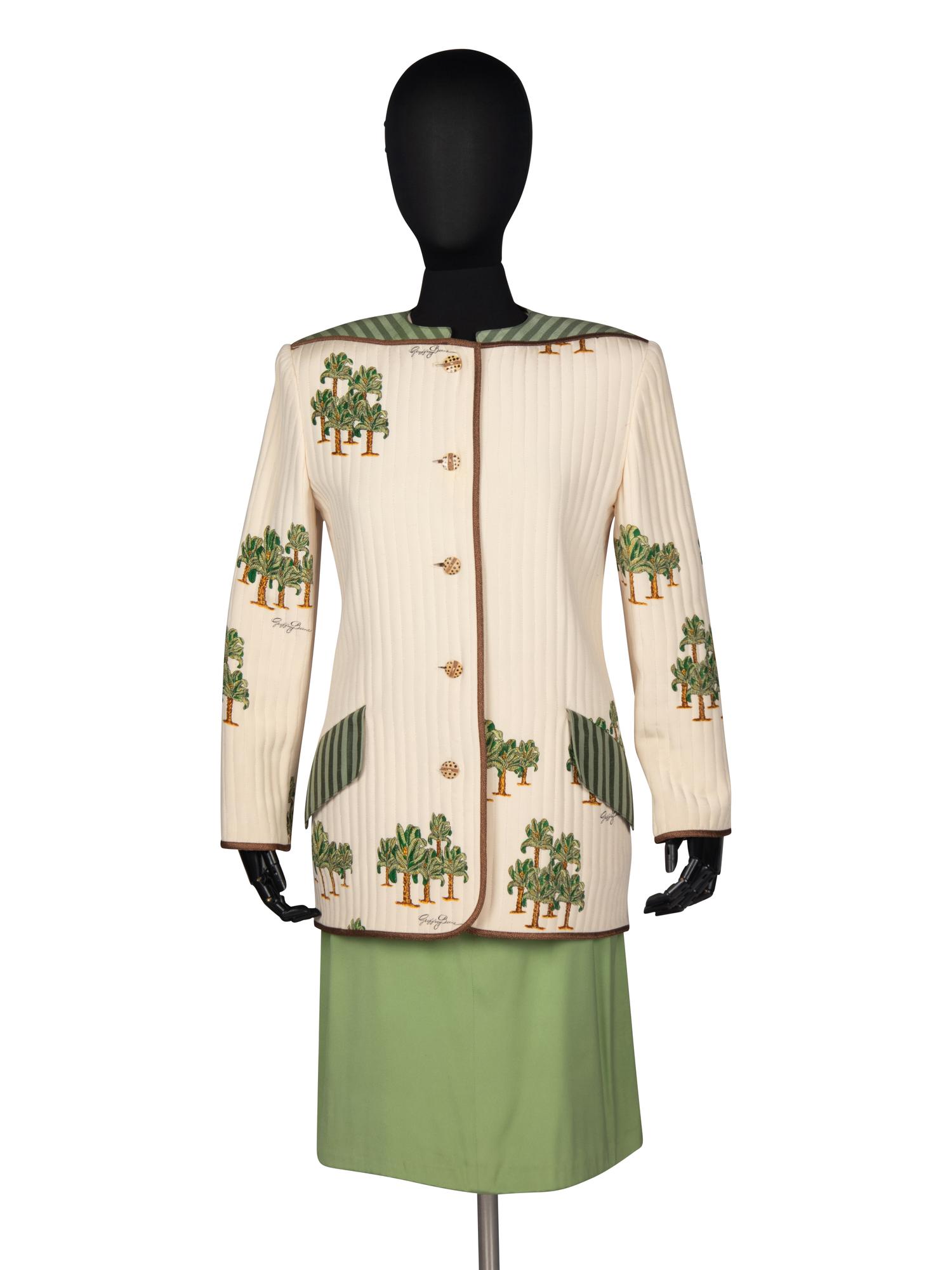 Geoffrey Beene Three-Piece Ensemble in Palm Tree Print