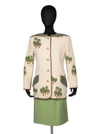 Geoffrey Beene Three-Piece Ensemble in Palm Tree Print