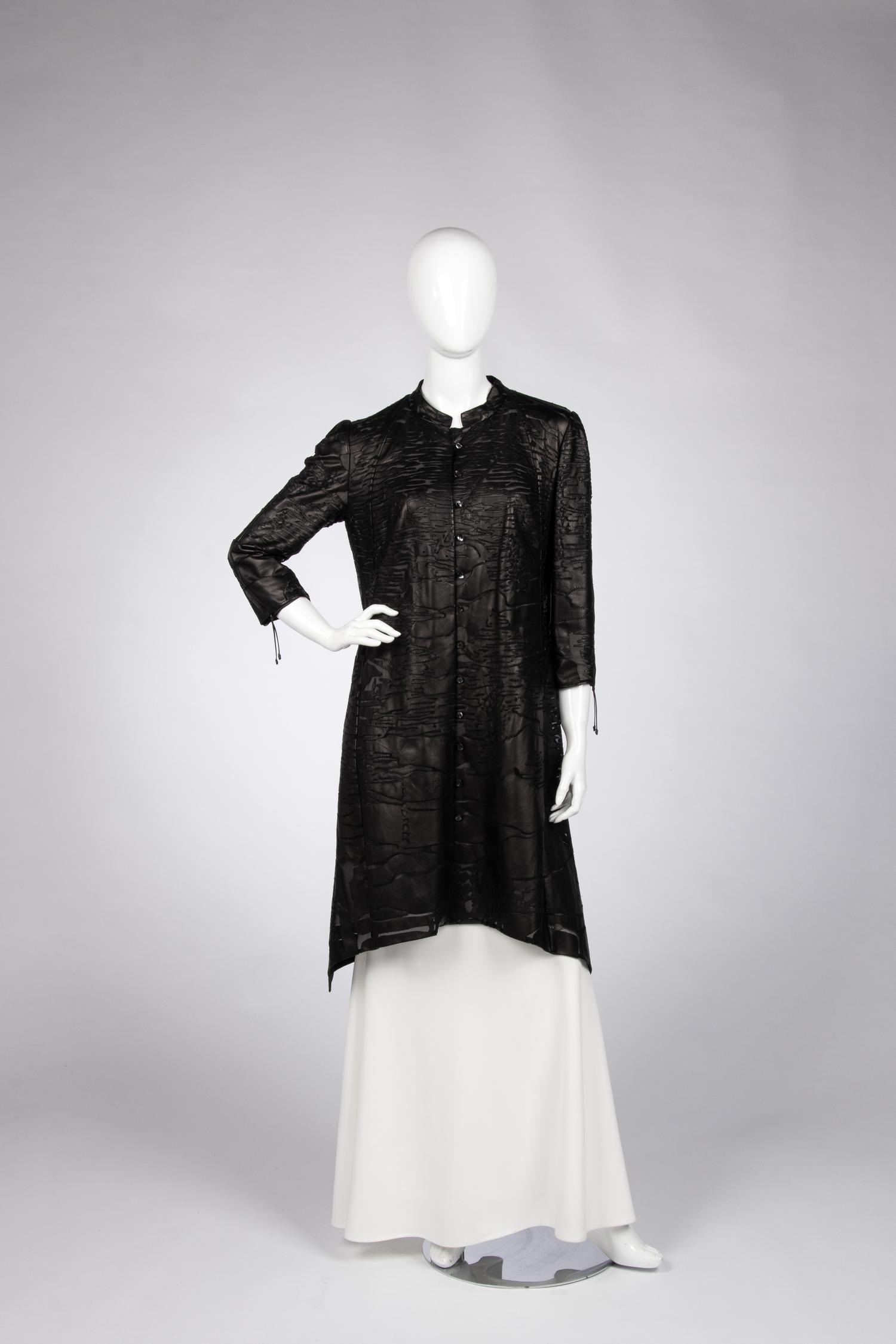 Ralph Rucci Laser Cut Leather Jacket