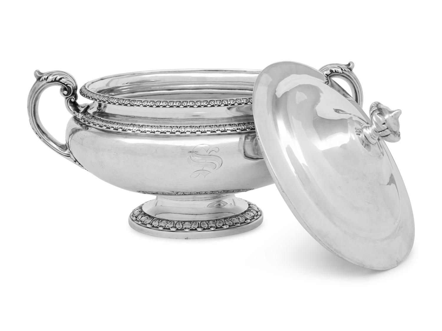 An American Silver Covered Tureen