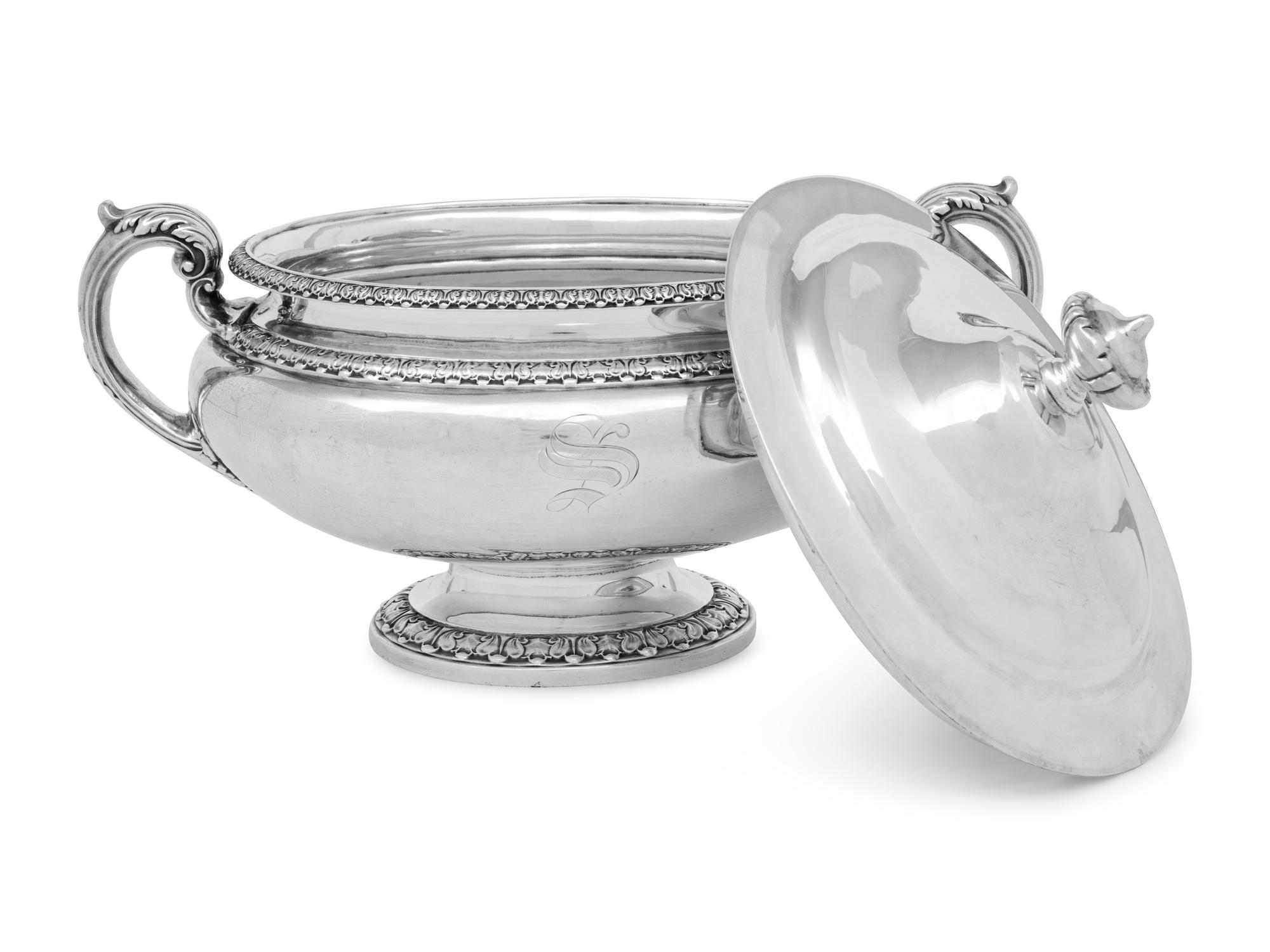 An American Silver Covered Tureen