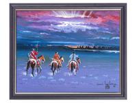 untitled, three warriors on horseback