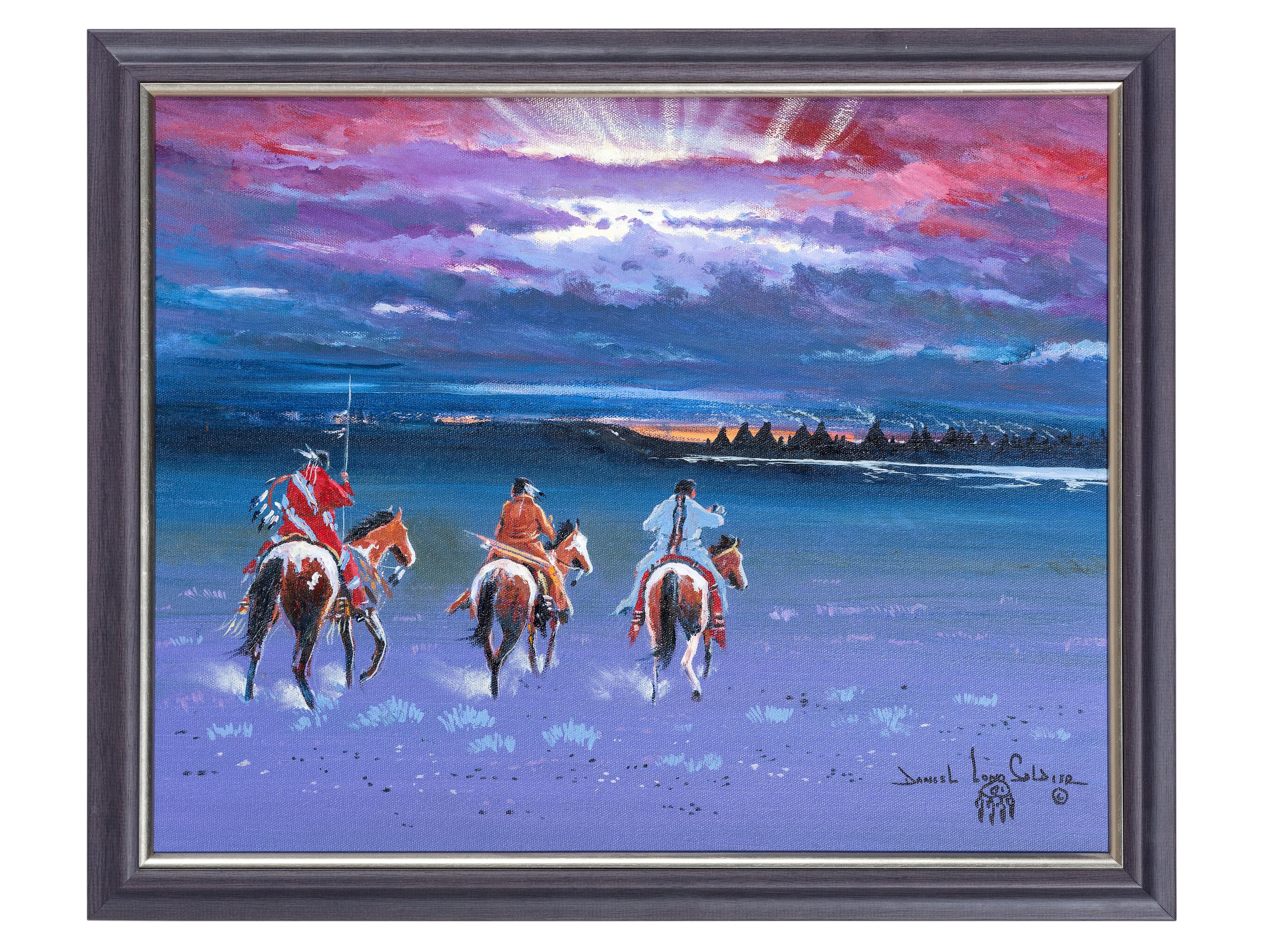untitled, three warriors on horseback