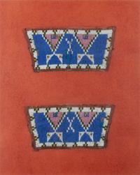 Sioux Beaded Hide Cuffs