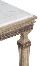 A Pair of Ebanista Montblanc Painted Marble-Top Side Tables