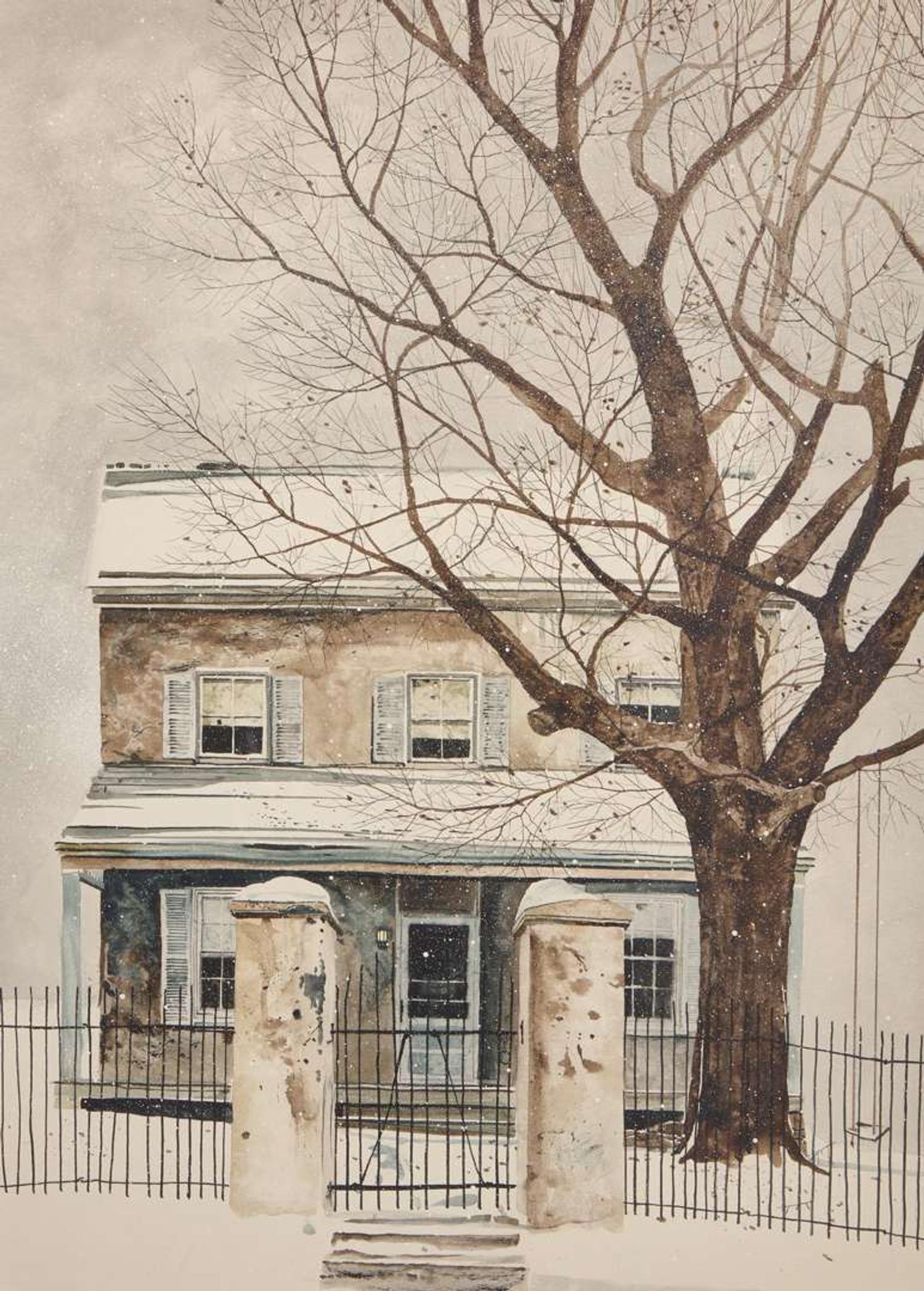 Peter Sculthorpe (American, b. 1948) - House in Winter