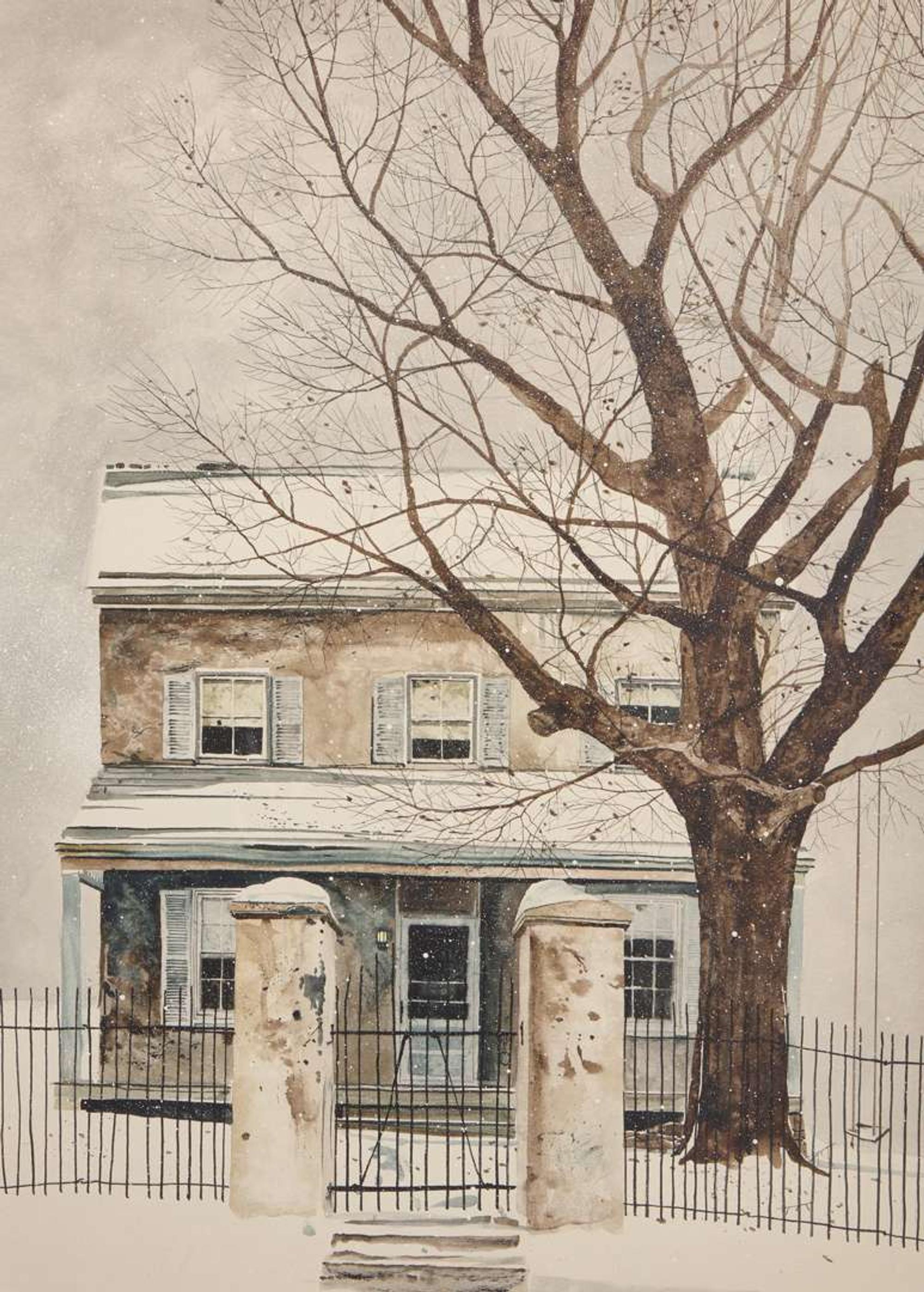 Peter Sculthorpe (American, b. 1948) - House in Winter