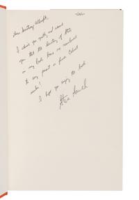 NOVELS A group of 5 novels, most FIRST EDITIONS, many INSCRIBED TO SECRETARY ALBRIGHT: