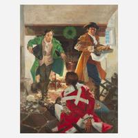 Charles Hargens (American, 1893-1997) Serving the Turkey (Christmas)