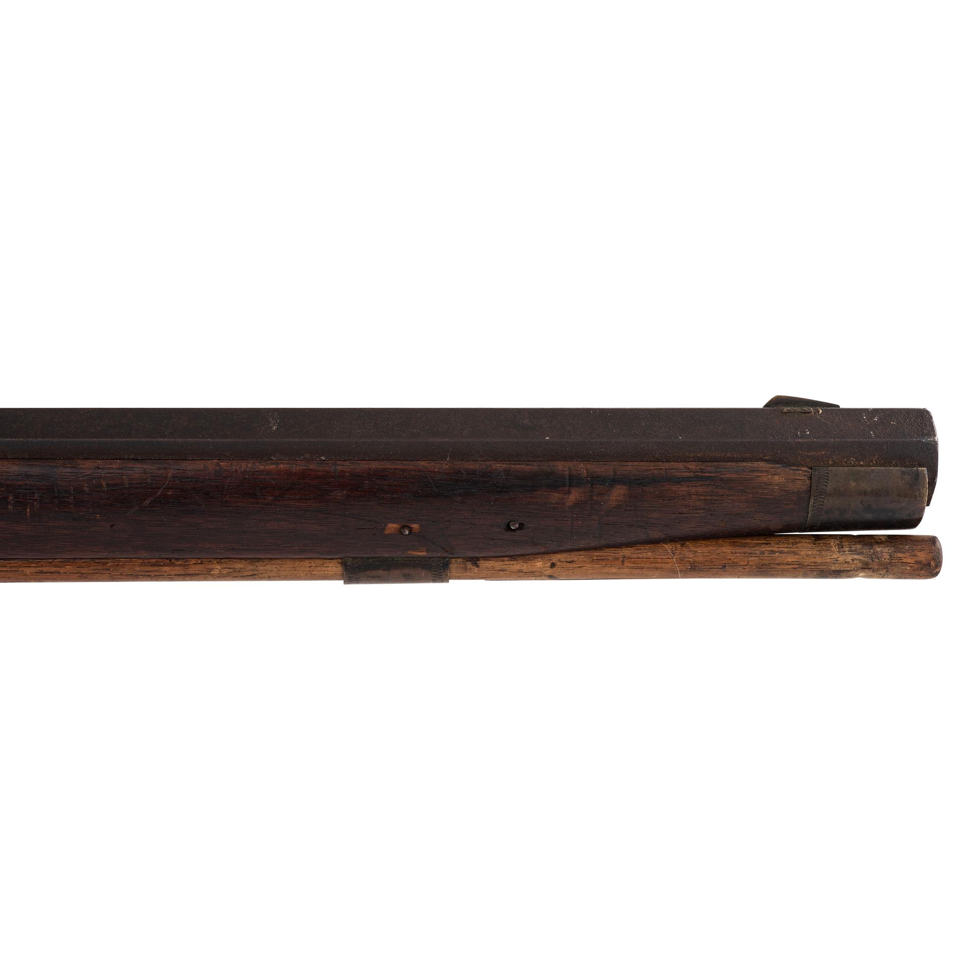 Heavy Barreled Leman Percussion Full Stock Plains Rifle